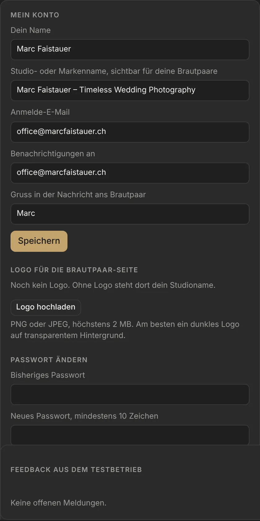 Kontoeinstellungen